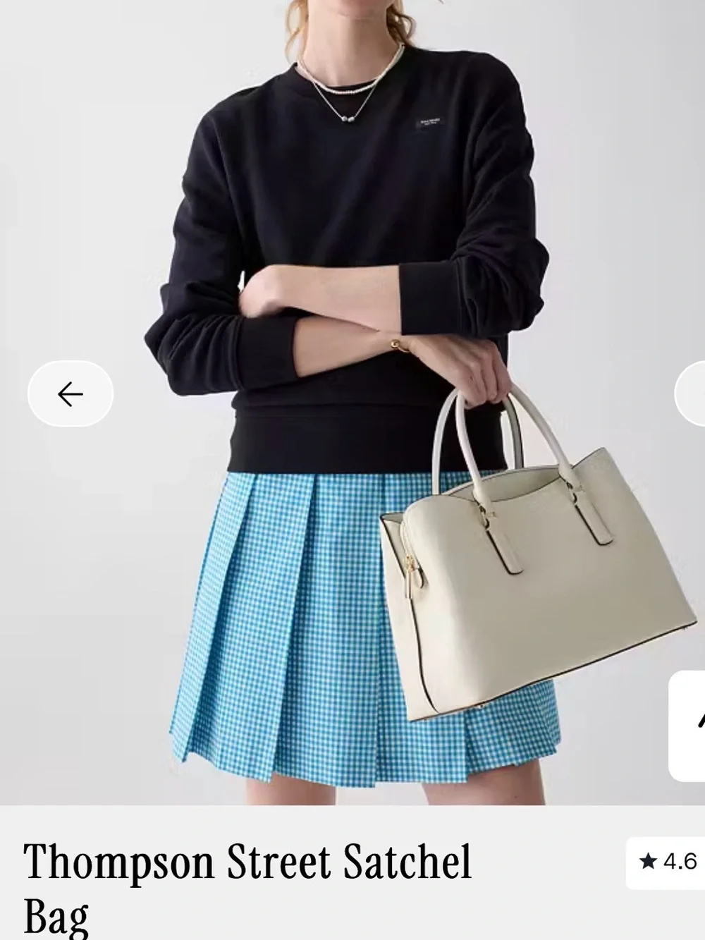 kate spade thompson street Pebbled Leather Satchel